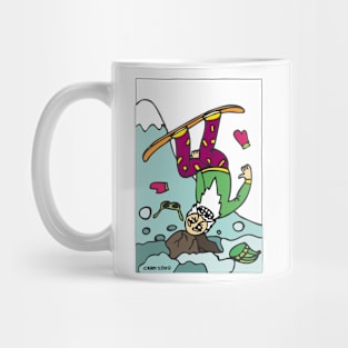 Grandpa snowboarder Mug